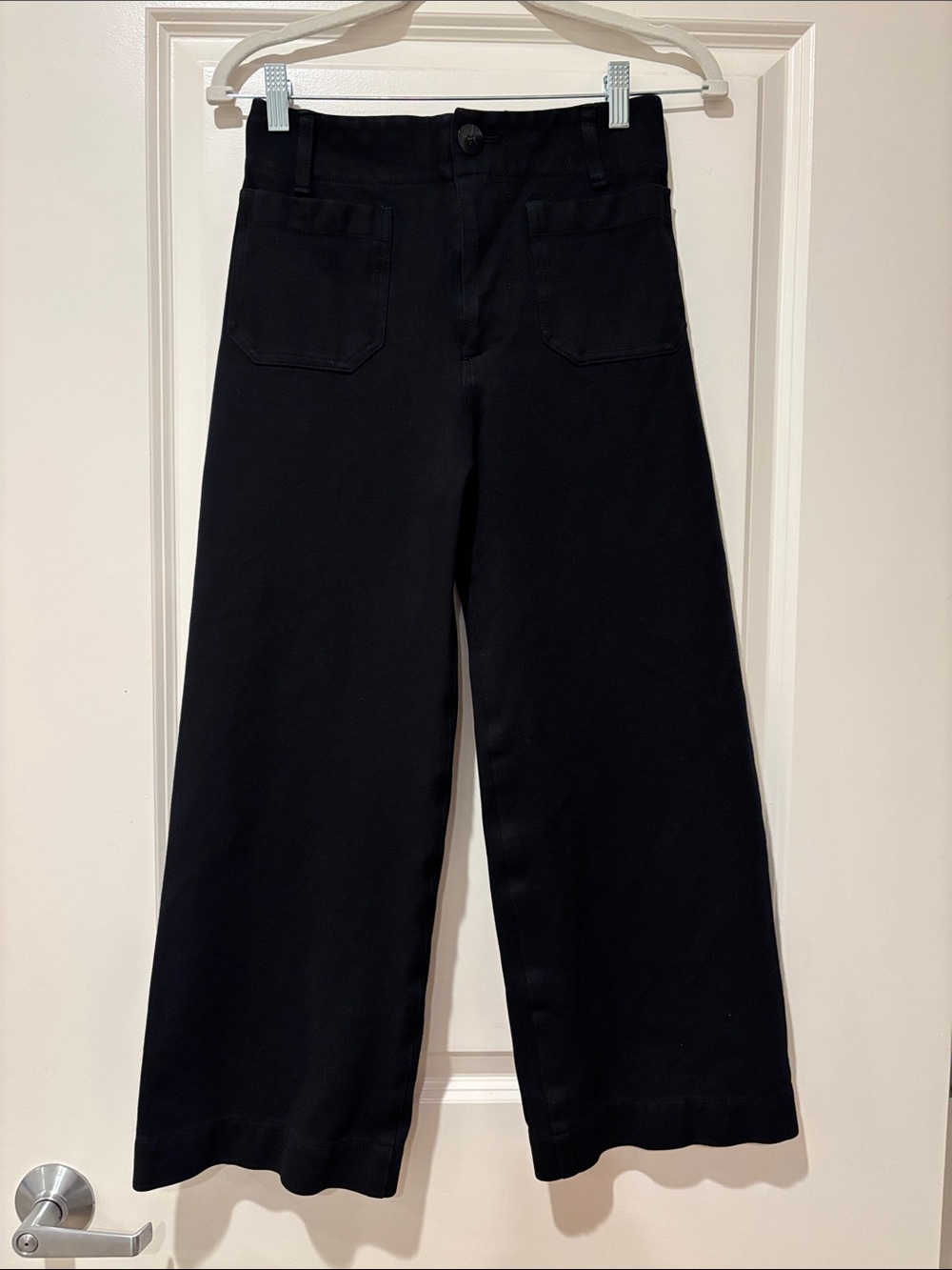 Maeve Black Wide-Leg Chinos - The Colette